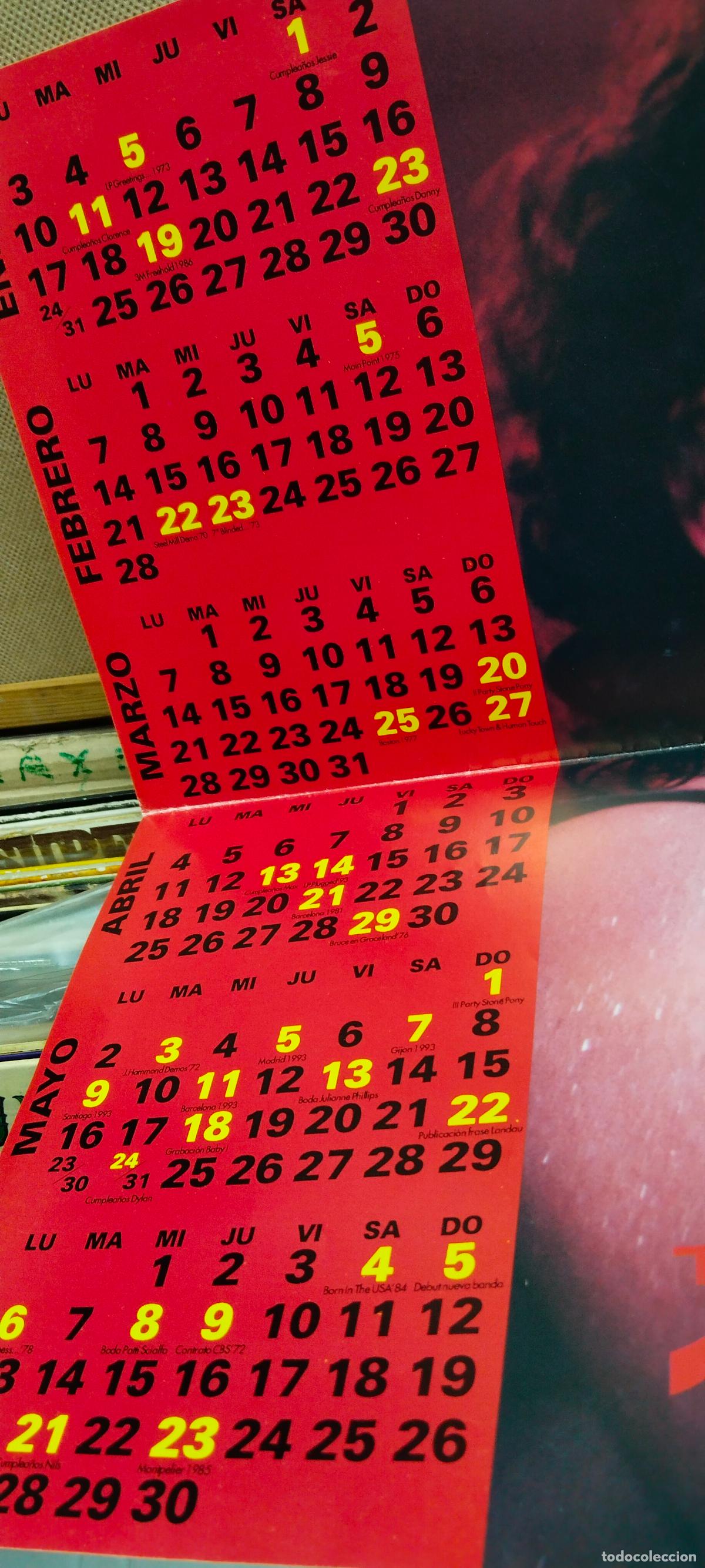 M&uacute;sica de colecci&oacute;n: BRUCE SPRINGSTEEN CALENDARIO 1994 - Foto 3