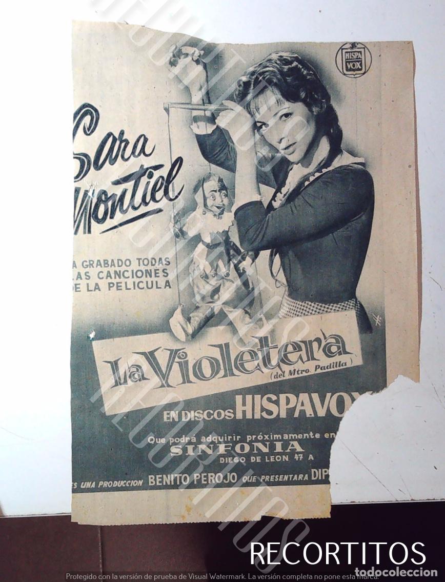 M&uacute;sica de colecci&oacute;n: SARA MONTIEL LA VIOLETERA EN PRENSA ABC - Foto 1