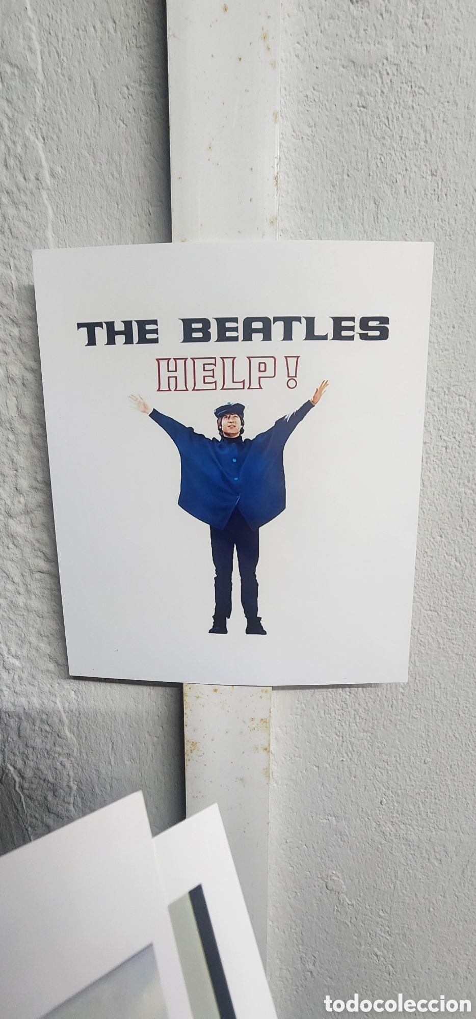 M&uacute;sica de colecci&oacute;n: THE BEATLES: FOTO John en Help ! Excelente REPRO foto colecci&oacute;n privada para en marcar