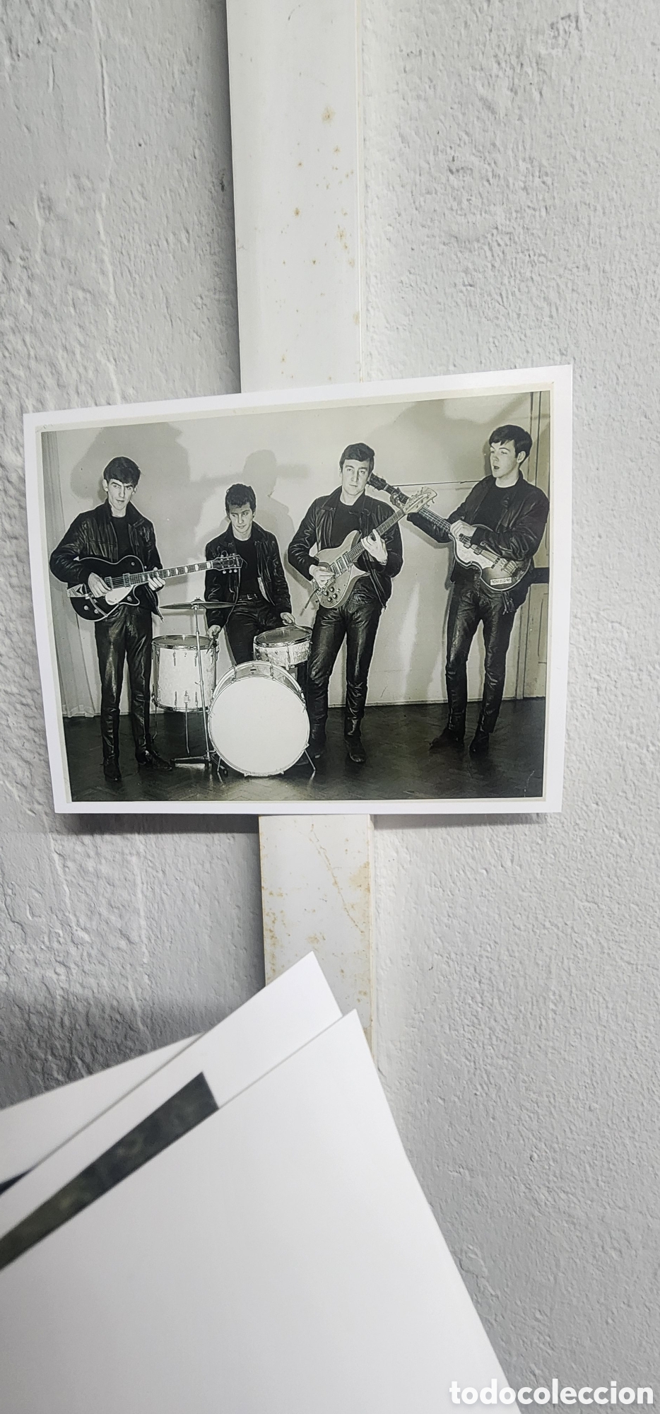 M&uacute;sica de colecci&oacute;n: THE BEATLES: FOTO &eacute;poca Hamburgo con Pete Best- de colecci&oacute;n particular y excelente fidelidad