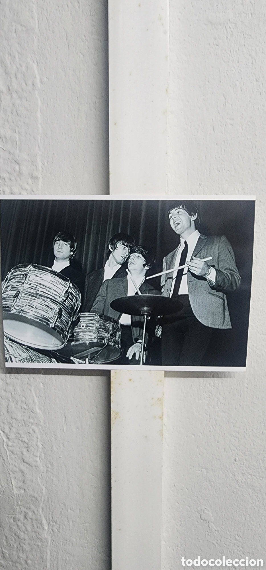 M&uacute;sica de colecci&oacute;n: THE BEATLES: FOTO con Paul y baquetas - 1964 repro foto de colecci&oacute;n particular- para enmarcar!!!