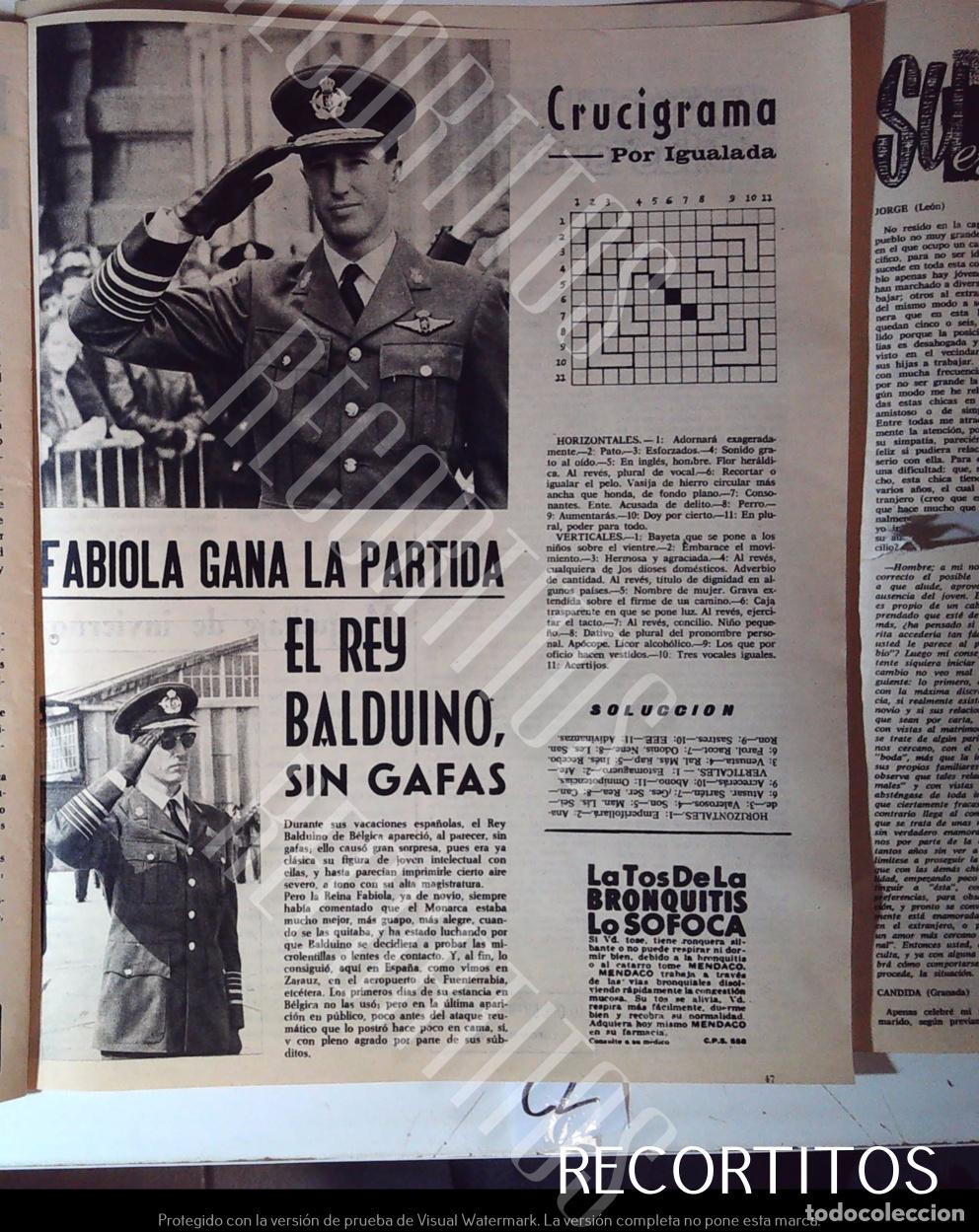 M&uacute;sica de colecci&oacute;n: BALDUINO DE BELGICA SIN GAFAS - Foto 1