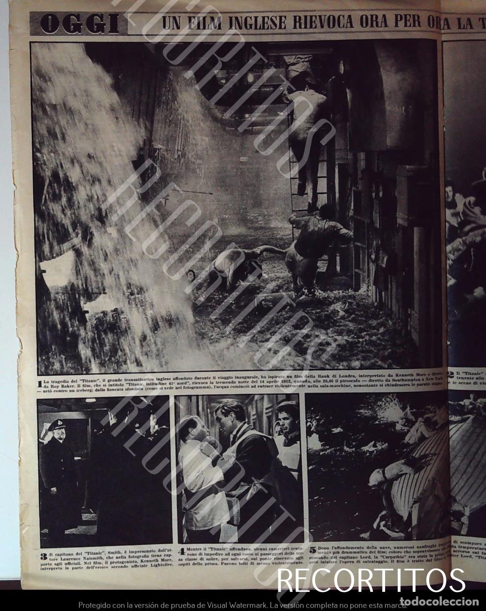 M&uacute;sica de colecci&oacute;n: RECORTE DE TITANIC PELICULA INGLESA - Foto 1