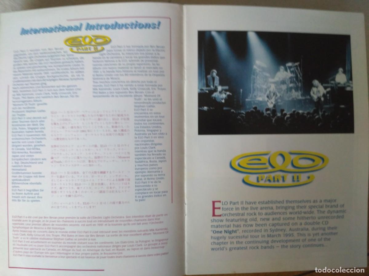 M&uacute;sica de colecci&oacute;n: Electric Light Orchestra Part Two - World Tour programa de gira - Foto 2