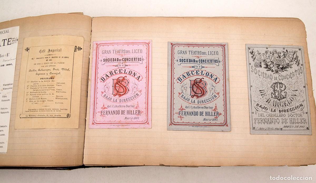 M&uacute;sica de colecci&oacute;n: 550 PROGRAMAS DE CONCIERTOS DESDE 1869 A 1906 - ESPECTACULAR DOCUMENTO - LICEO - Foto 1