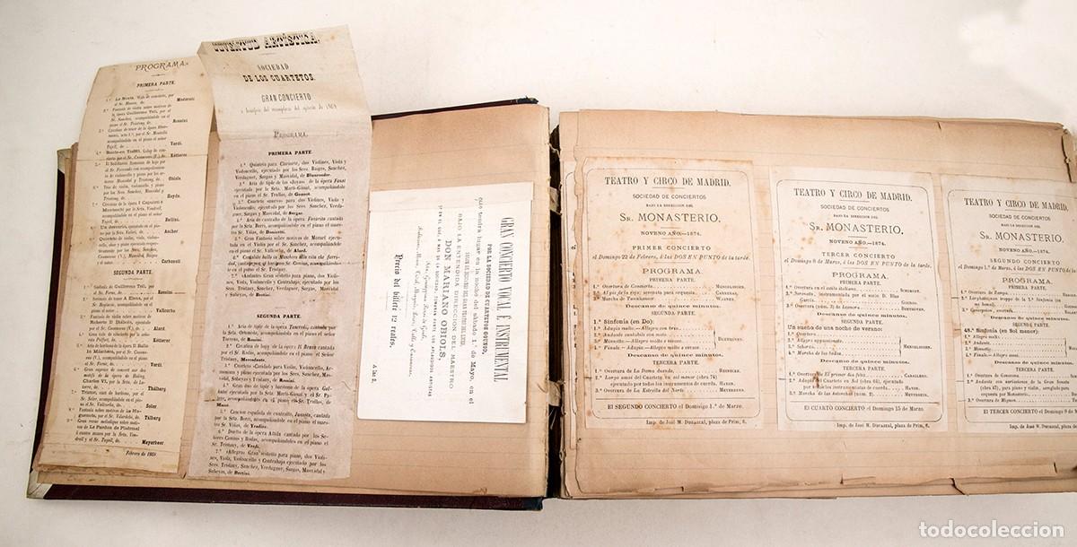 M&uacute;sica de colecci&oacute;n: 550 PROGRAMAS DE CONCIERTOS DESDE 1869 A 1906 - ESPECTACULAR DOCUMENTO - LICEO - Foto 3
