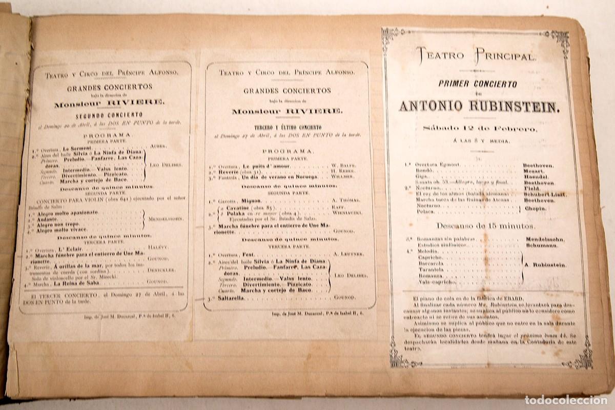 M&uacute;sica de colecci&oacute;n: 550 PROGRAMAS DE CONCIERTOS DESDE 1869 A 1906 - ESPECTACULAR DOCUMENTO - LICEO - Foto 4