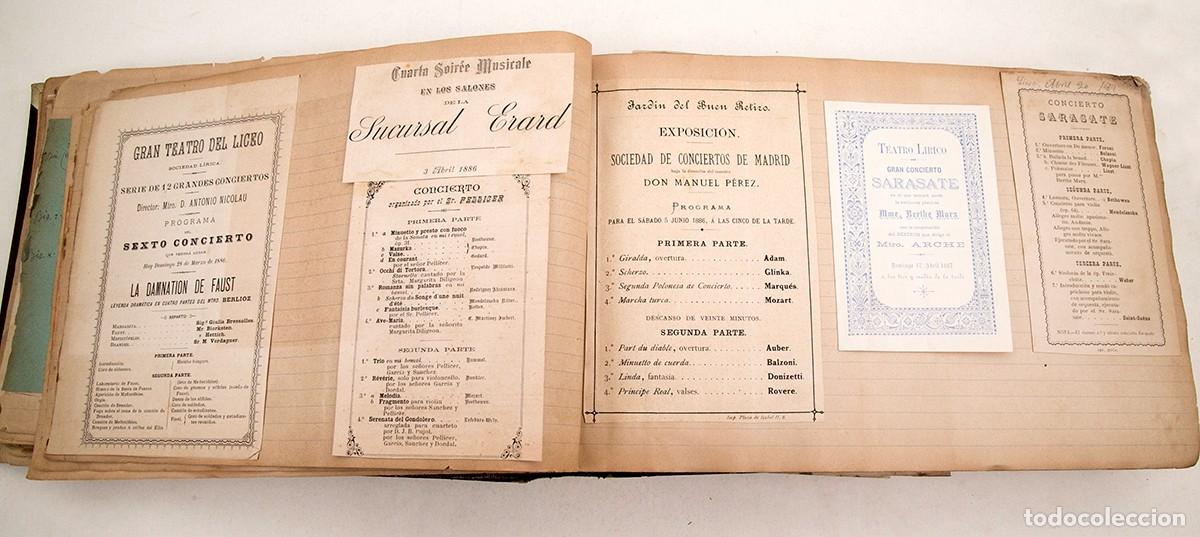 M&uacute;sica de colecci&oacute;n: 550 PROGRAMAS DE CONCIERTOS DESDE 1869 A 1906 - ESPECTACULAR DOCUMENTO - LICEO - Foto 9