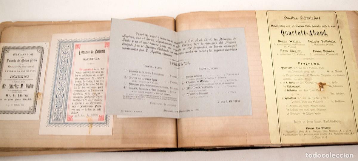 M&uacute;sica de colecci&oacute;n: 550 PROGRAMAS DE CONCIERTOS DESDE 1869 A 1906 - ESPECTACULAR DOCUMENTO - LICEO - Foto 11
