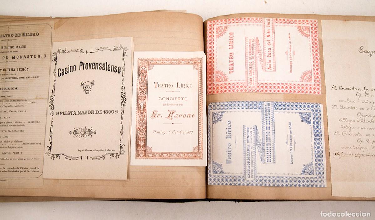 M&uacute;sica de colecci&oacute;n: 550 PROGRAMAS DE CONCIERTOS DESDE 1869 A 1906 - ESPECTACULAR DOCUMENTO - LICEO - Foto 13
