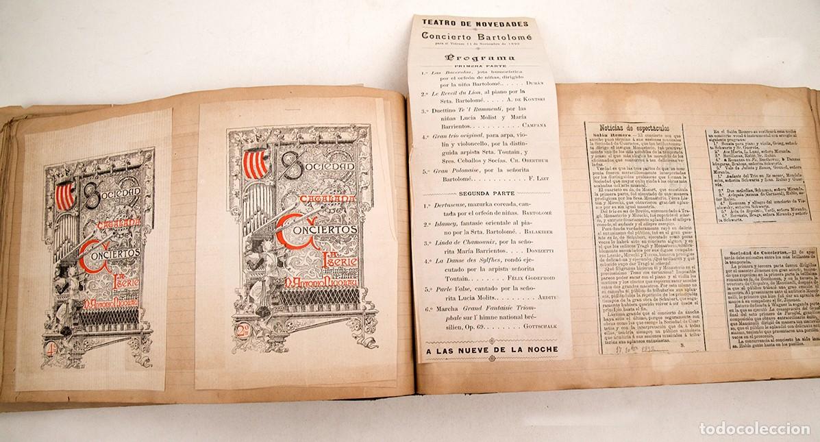 M&uacute;sica de colecci&oacute;n: 550 PROGRAMAS DE CONCIERTOS DESDE 1869 A 1906 - ESPECTACULAR DOCUMENTO - LICEO - Foto 14