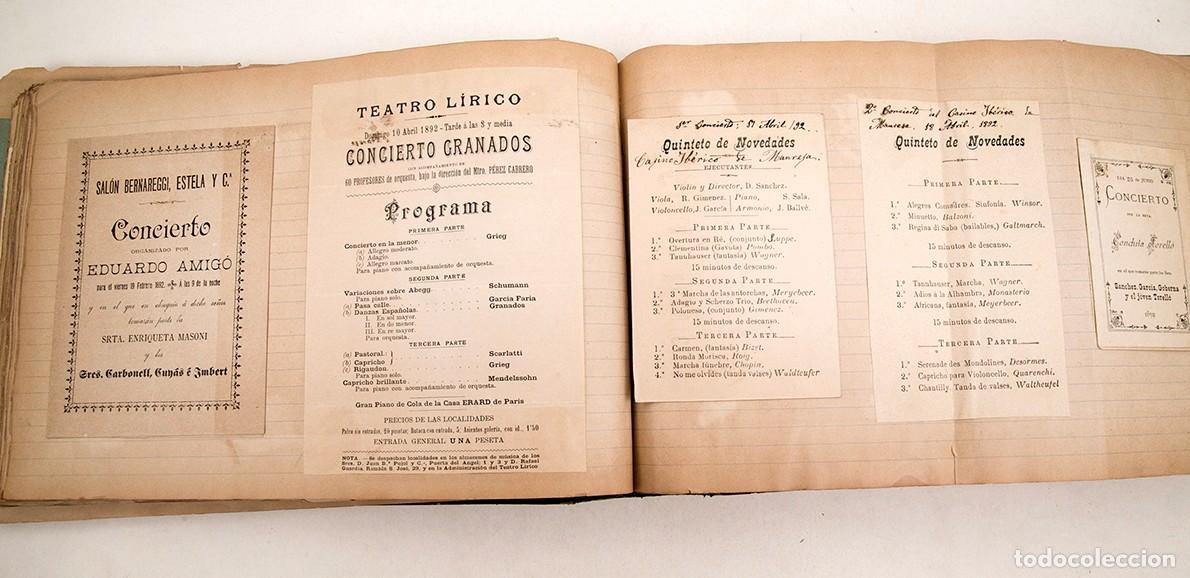 M&uacute;sica de colecci&oacute;n: 550 PROGRAMAS DE CONCIERTOS DESDE 1869 A 1906 - ESPECTACULAR DOCUMENTO - LICEO - Foto 15