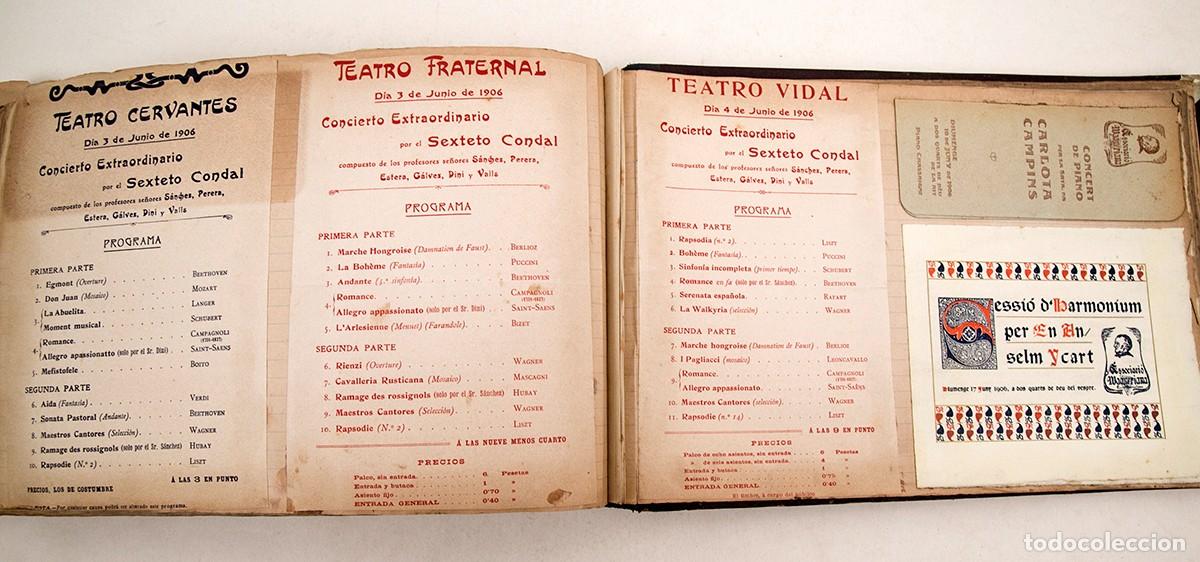 M&uacute;sica de colecci&oacute;n: 550 PROGRAMAS DE CONCIERTOS DESDE 1869 A 1906 - ESPECTACULAR DOCUMENTO - LICEO - Foto 18