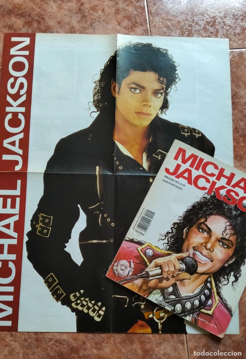 M&uacute;sica de colecci&oacute;n: MICHAEL JACKSON COMIC 1988 Con P&oacute;ster original - Foto 2