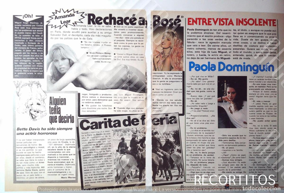 M&uacute;sica de colecci&oacute;n: AMANDA LEAR MIGUEL BOSE PAOLA DOMINGUIN - Foto 1