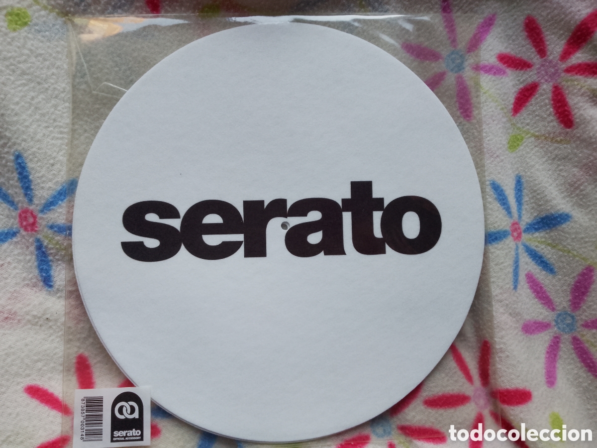 M&uacute;sica de colecci&oacute;n: 2 x SERATO BUTTER RUG SLIPMAT 12&Prime; WHITE W/BLACK LOGO . NUEVOS . A ESTRENAR . OFICIAL