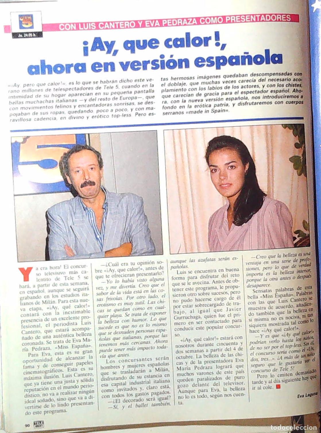 M&uacute;sica de colecci&oacute;n: EVA PEDRAZA MISS ESPA&Ntilde;A LUIS CANTERO AY QUE CALOR