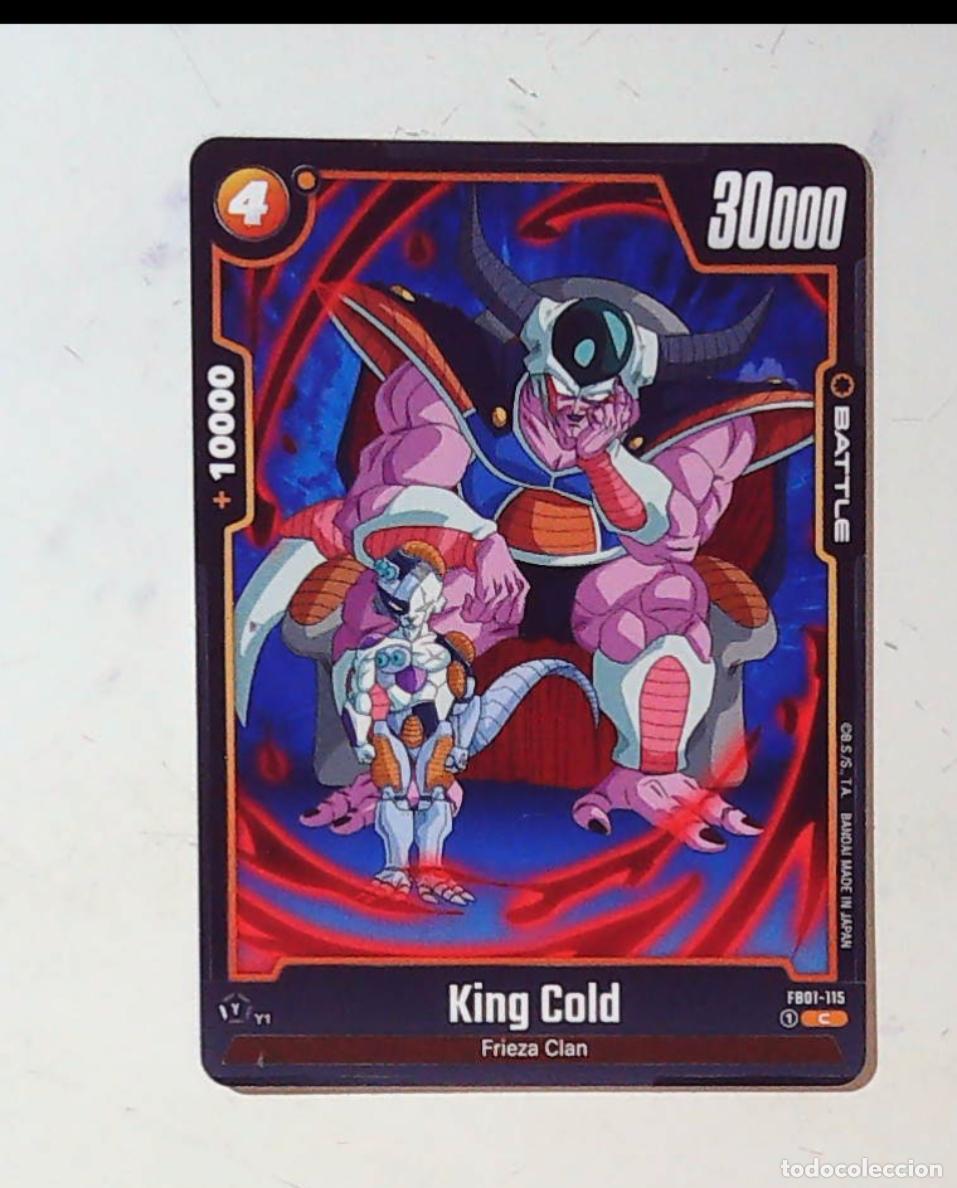 M&uacute;sica de colecci&oacute;n: DRAGON BALL SUPER CARD GAME BANDAI FB01-115 115 KING COLD FREEZER
