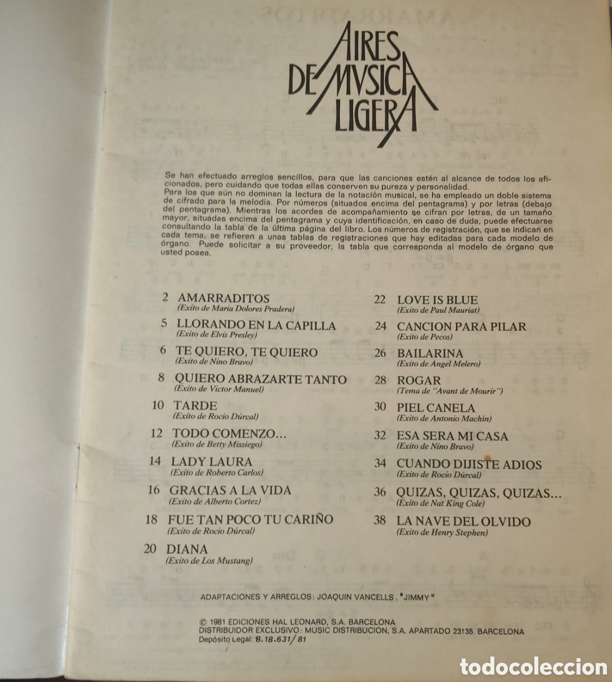 M&uacute;sica de colecci&oacute;n: Partituras Joan Manuel Serrat - Foto 13