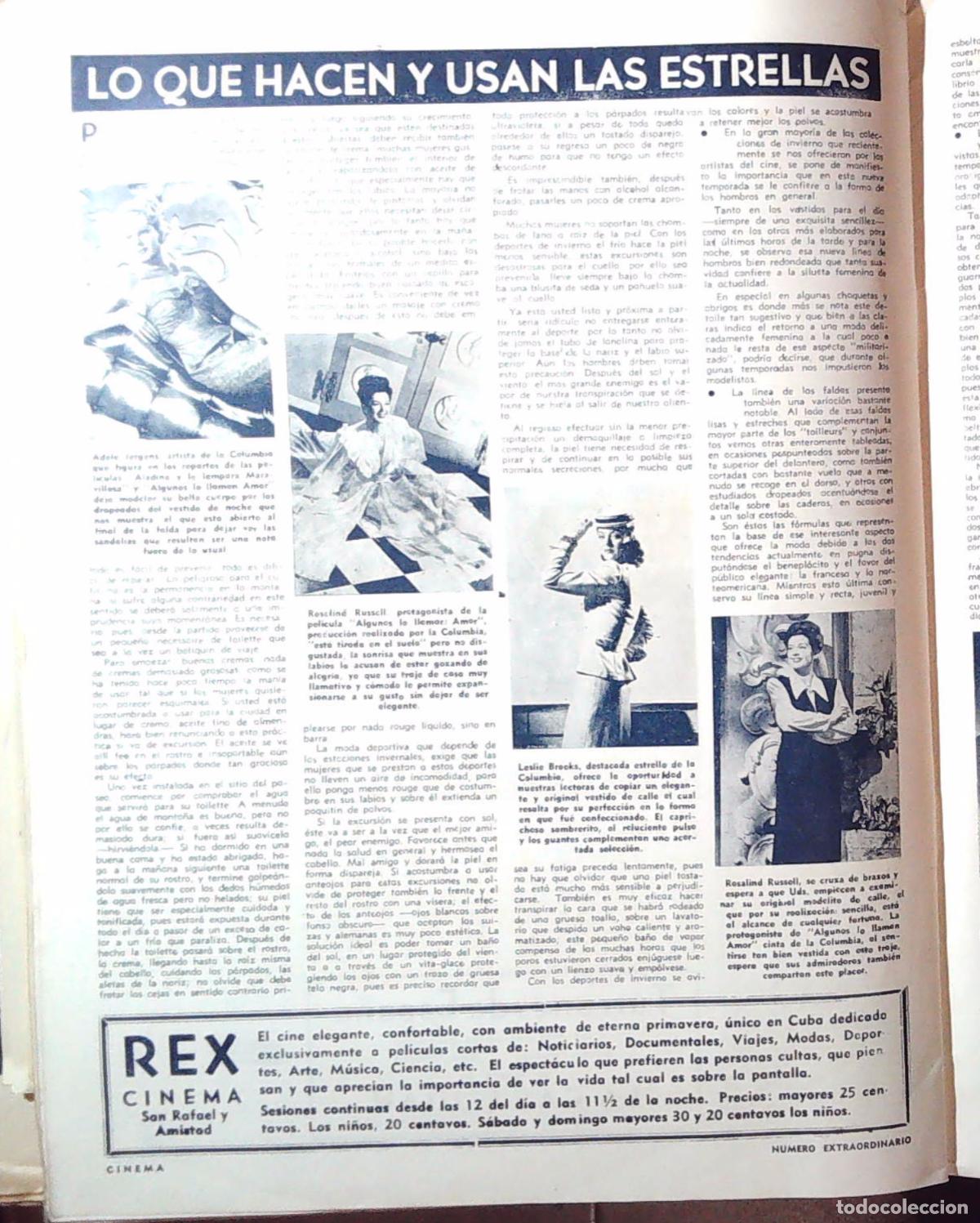 Musique de collection: 1945 CUBA ADELE JURGENS ROSALIND RUSSELL LESLIE BROOKS ROSALIND RUSSELL