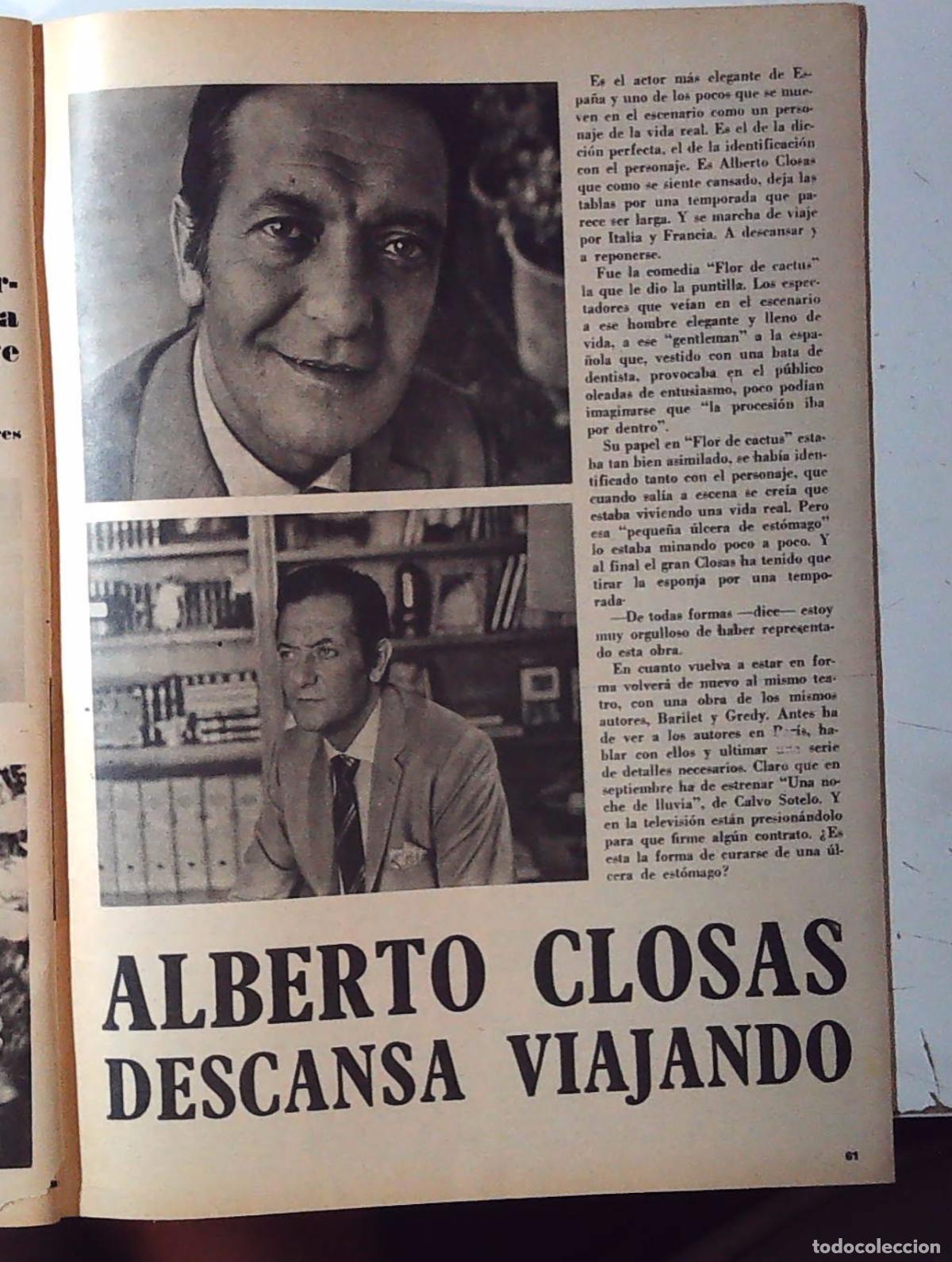 M&uacute;sica de colecci&oacute;n: ALBERTO CLOSAS 1969 ACTOR - Foto 1
