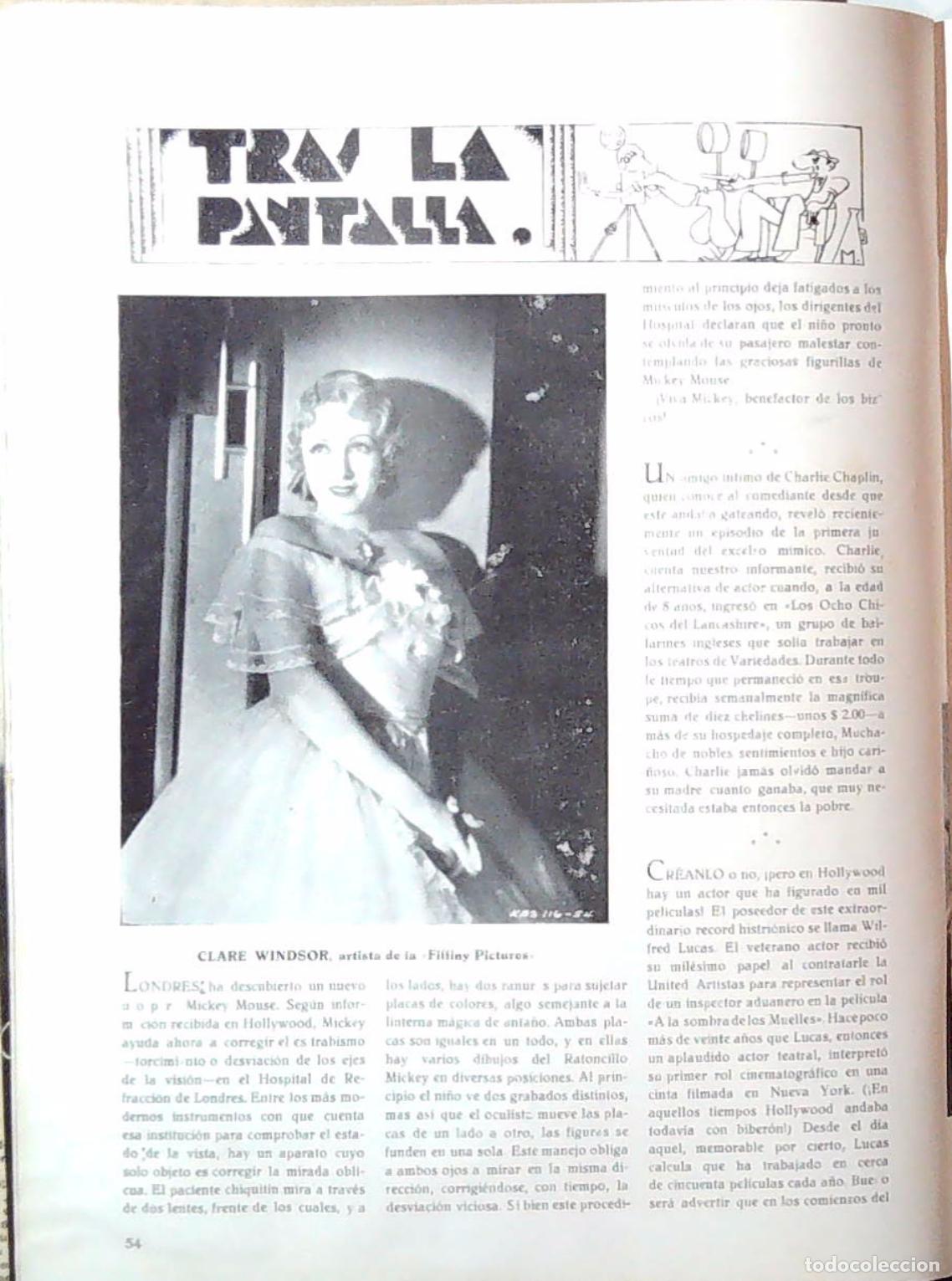 M&uacute;sica de colecci&oacute;n: 1933 CLARE WINDSOR CINE - Foto 1