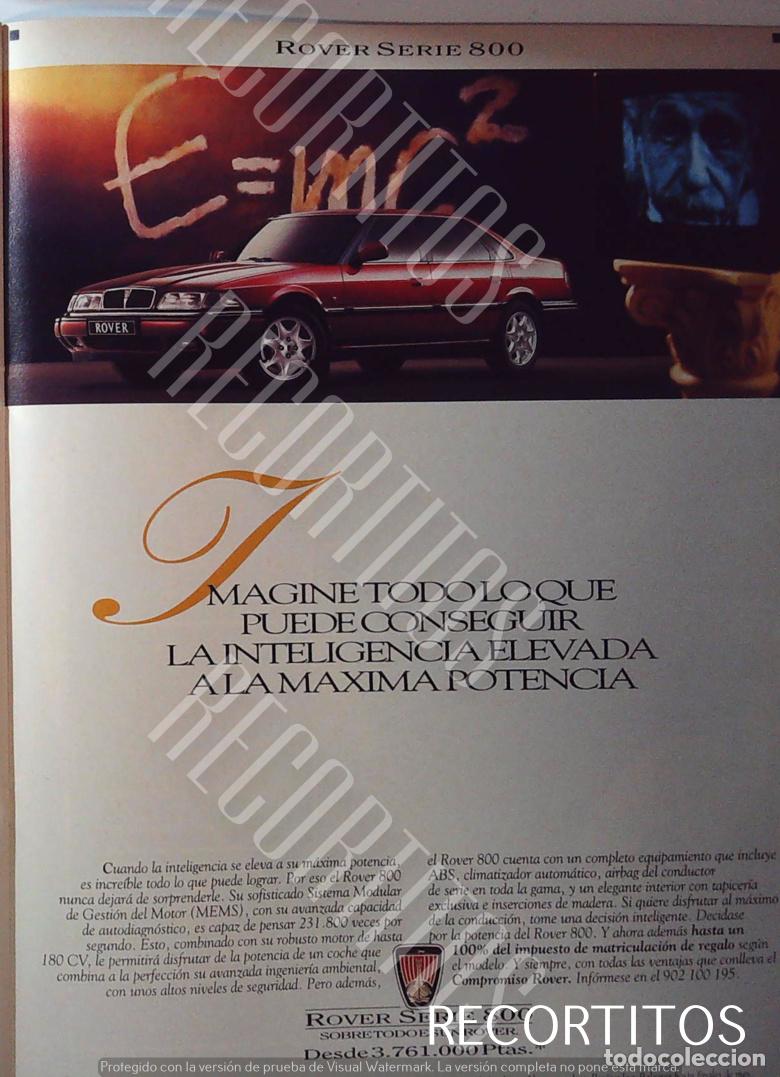 M&uacute;sica de colecci&oacute;n: rover serie 800 anuncio publicidad