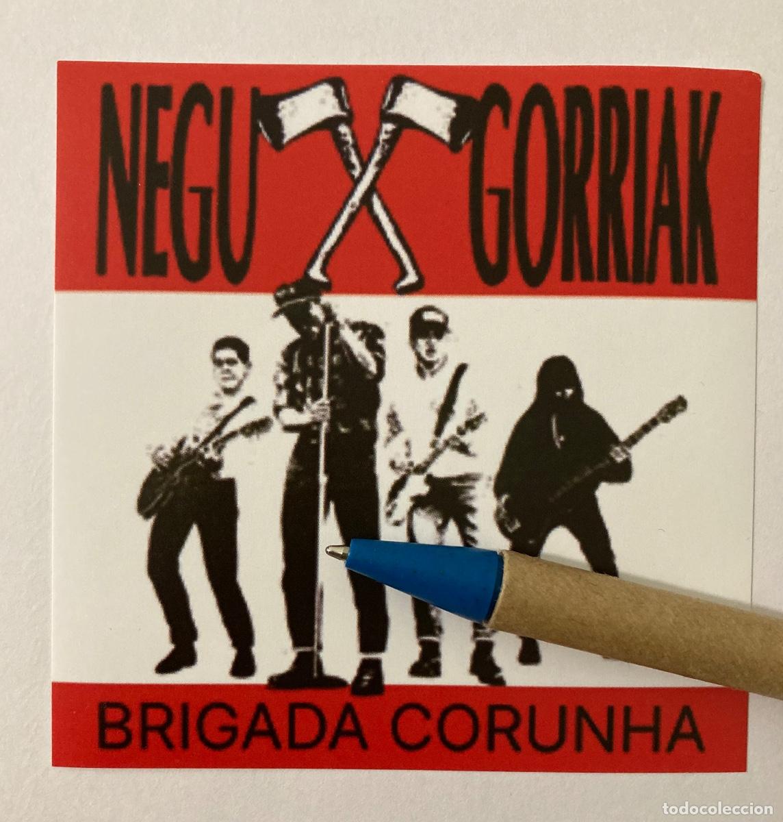 M&uacute;sica de colecci&oacute;n: Negu Gorriak pegatina Brigada Corunha Ferm&iacute;n Muguruza Kortatu Coru&ntilde;a