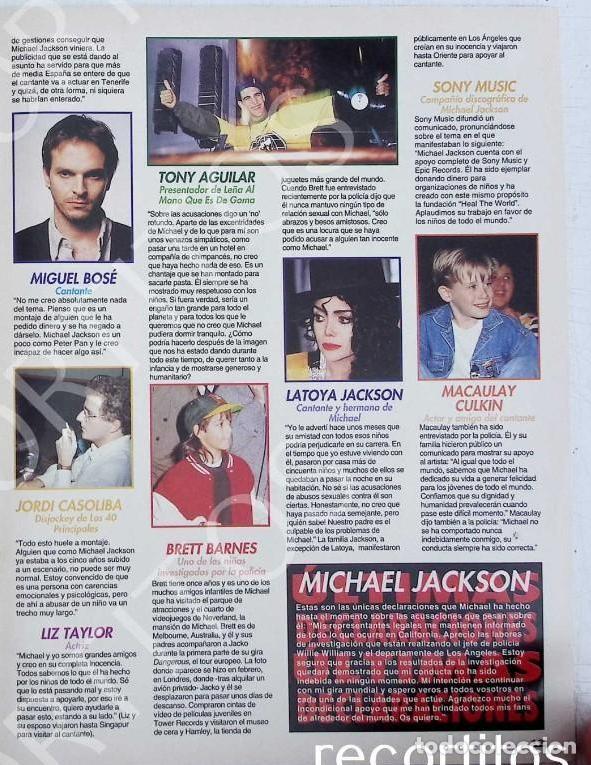 M&uacute;sica de colecci&oacute;n: MIGUEL BOSE MACAULAY CULKIN LIZ TAYLOR MICHAEL LATOYA JACKSON TONY AGUILAR BRETT BARNES