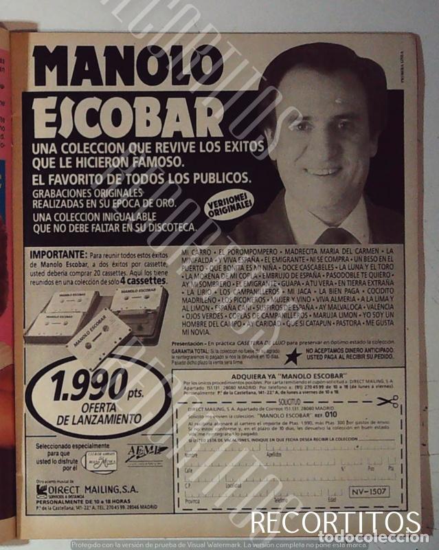 M&uacute;sica de colecci&oacute;n: LOS GRNADES EXITOS DE MANOLO ESCOBAR