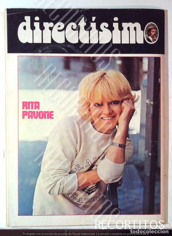 M&uacute;sica de colecci&oacute;n: RECORTE PORTADA RITA PAVONE EN DIRECTISIMO