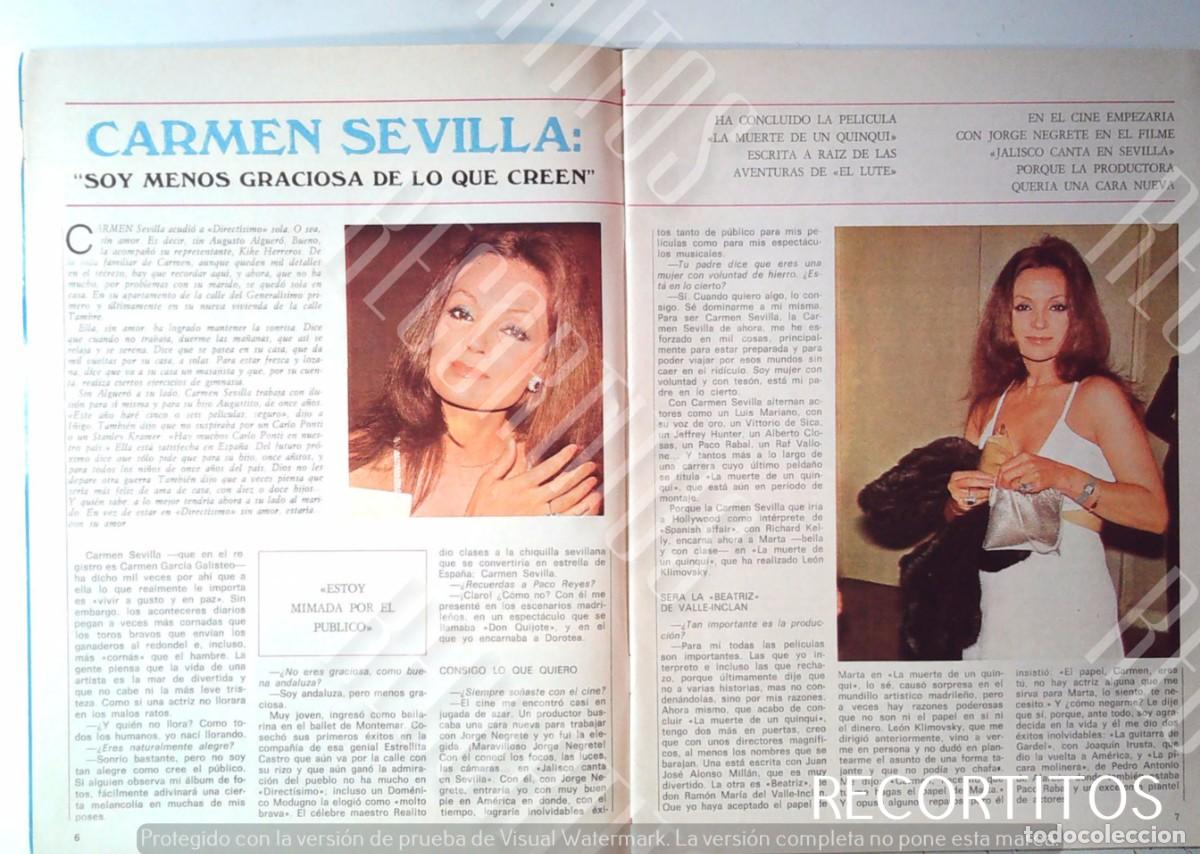 M&uacute;sica de colecci&oacute;n: CARMEN SEVILLA EN DIRECTISIMO