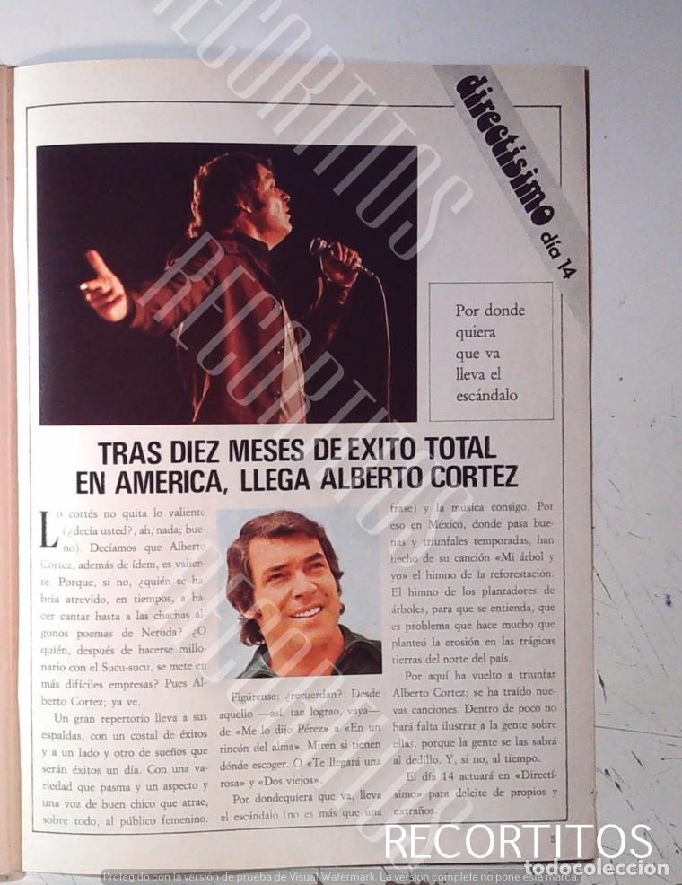M&uacute;sica de colecci&oacute;n: ALBERTO CORTEZ A1975 DIRECTISIMO