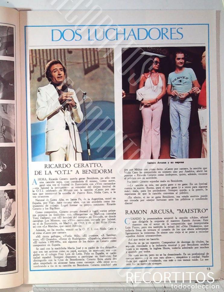 M&uacute;sica de colecci&oacute;n: FESTIVAL DE BENIDORM RICARDO CERATTO RAMON ARCUSA EL DUO DINAMICO