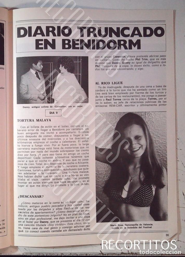 M&uacute;sica de colecci&oacute;n: DIARIO TRUNCADO EVA GLORIA TELLY SAVALAS EL FESTIVLA DE BENIDORM