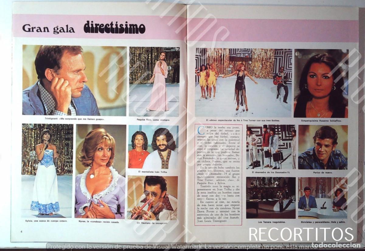 M&uacute;sica de colecci&oacute;n: JEAN LOUIS TRINTIGNANT IKE TINA TURNER PERICO FERNANDEZ ROSANNA SCHIAFFINO DESMADRE 75 PAQUITA RICO