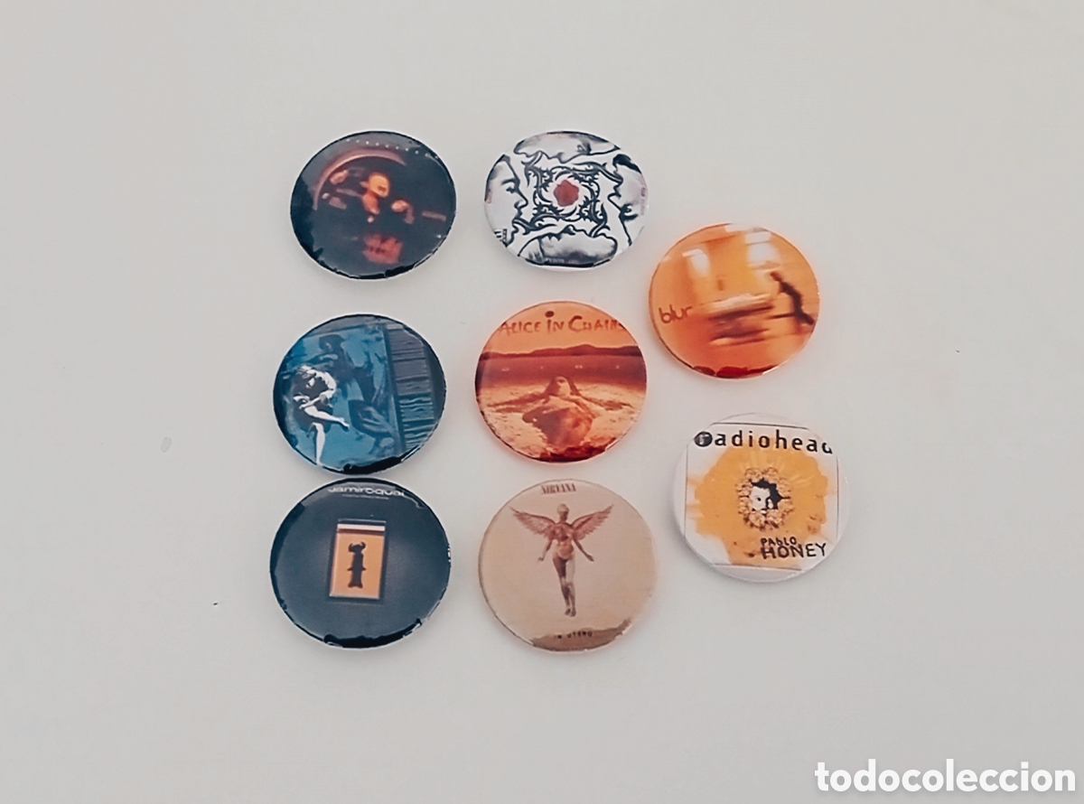 M&uacute;sica de colecci&oacute;n: Lote de chapas portadas discos LP a&ntilde;os 90 (II)