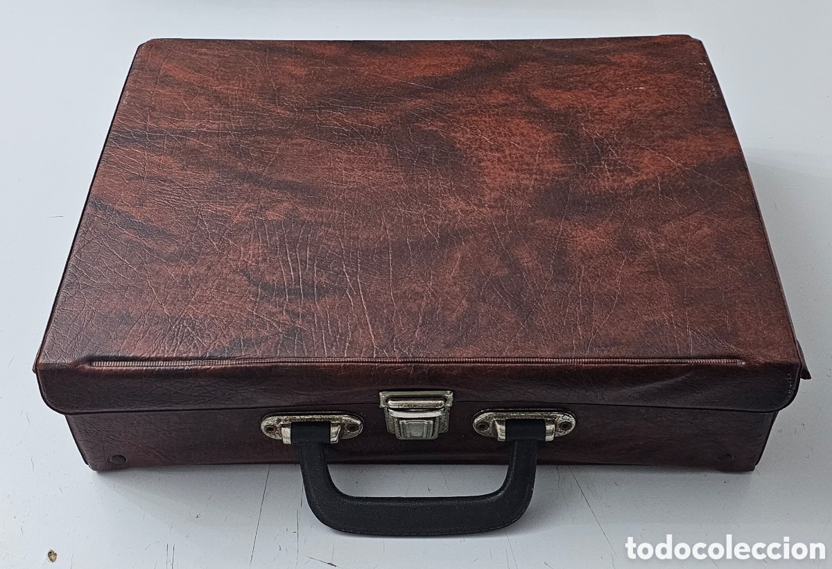 M&uacute;sica de colecci&oacute;n: ANTIGUO MALETIN ESTUCHE ARCHIVADOR PORTA CASSETTES VINTAGE 1970s/80s