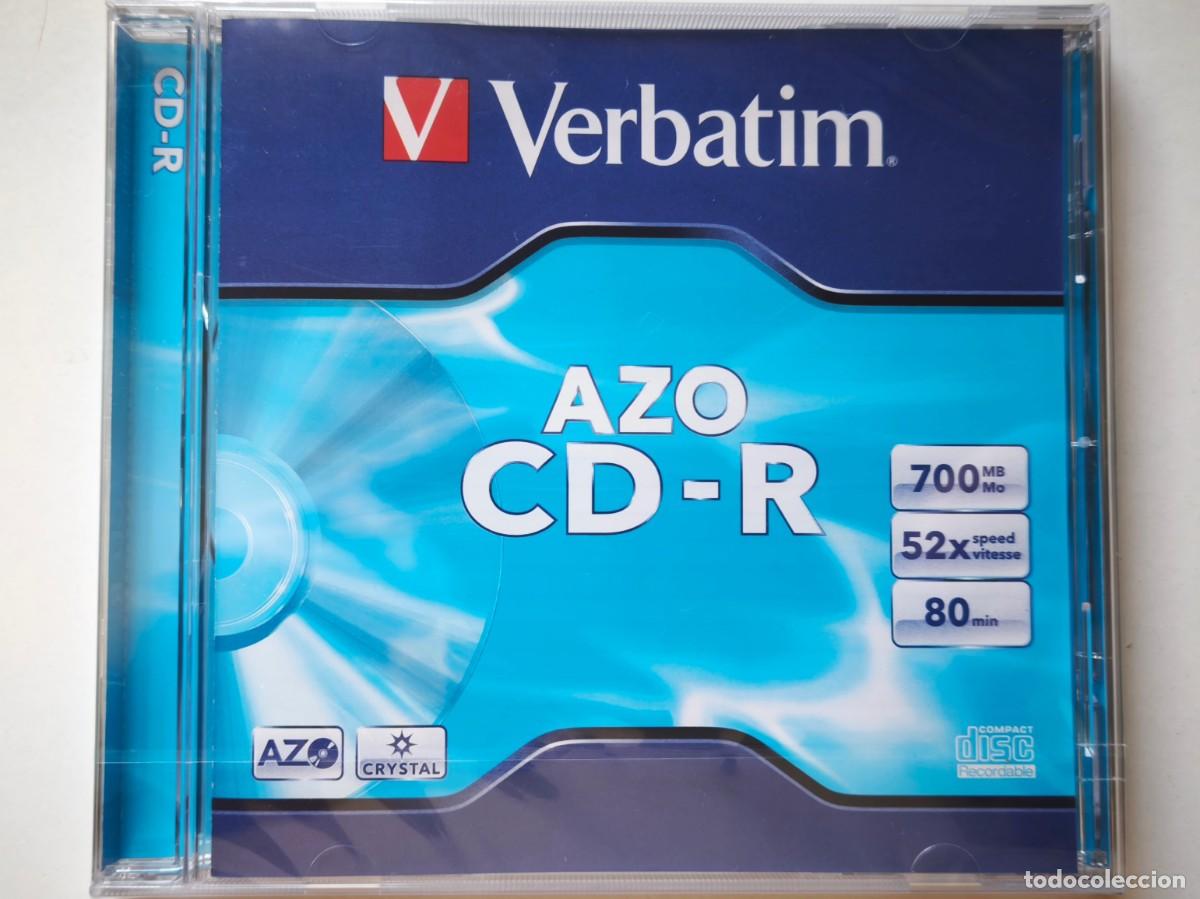 M&uacute;sica de colecci&oacute;n: LOTE 4 DISCOS COMPACTOS AZO CD-R, VIRGENES 700MB. VERBATIN.