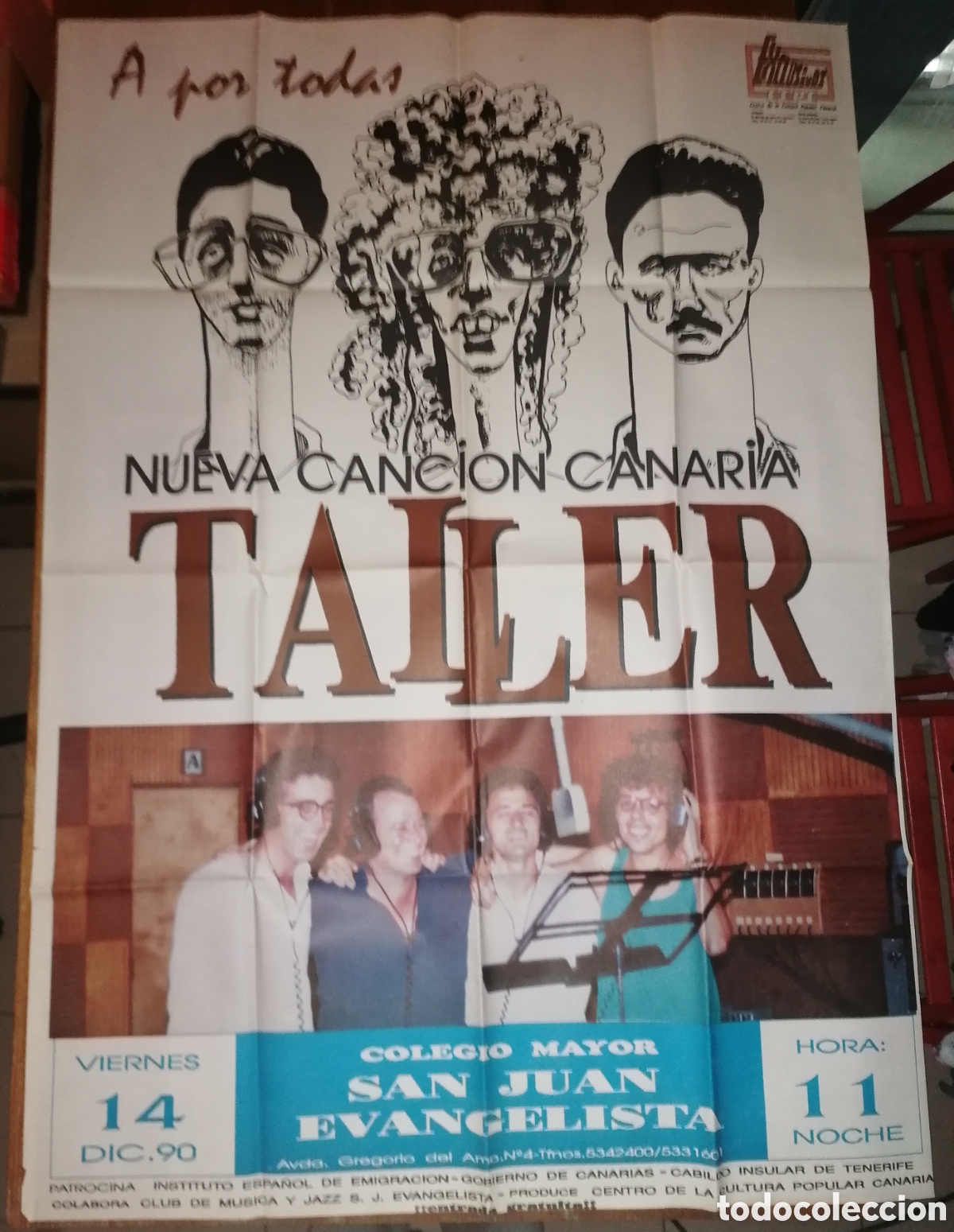 M&uacute;sica de colecci&oacute;n: Antiguo cartel TALLER NUEVA CANCAN CANARIA
