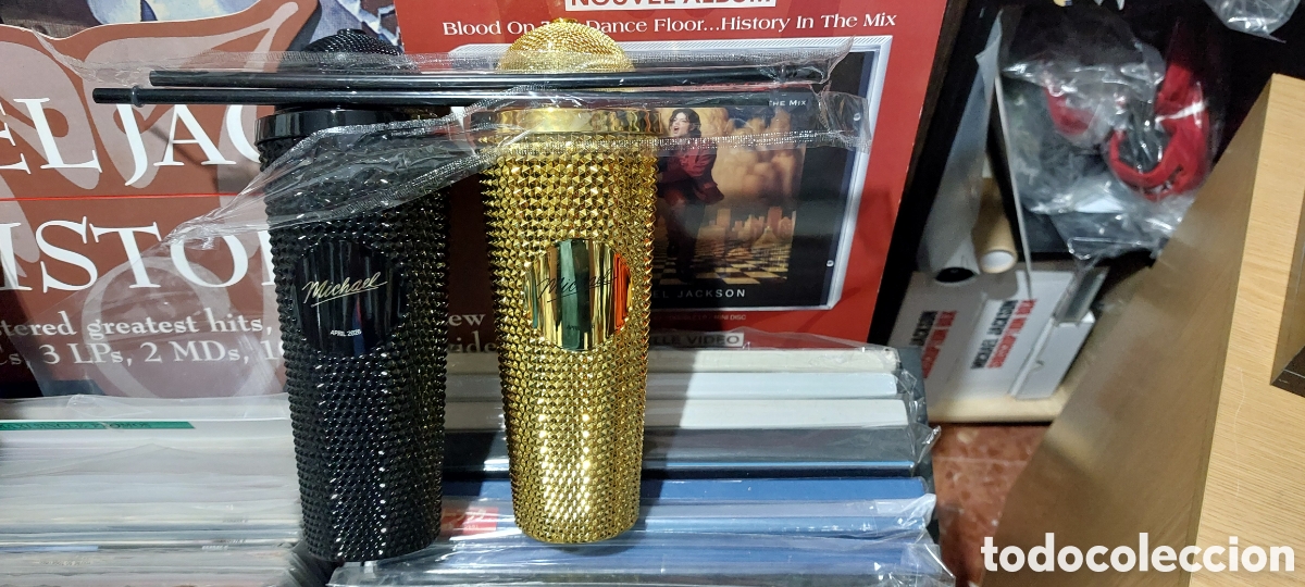 M&uacute;sica de colecci&oacute;n: MICHAEL JACKSON-MICHAEL- LOTE DE 2 VASOS PELUCULA