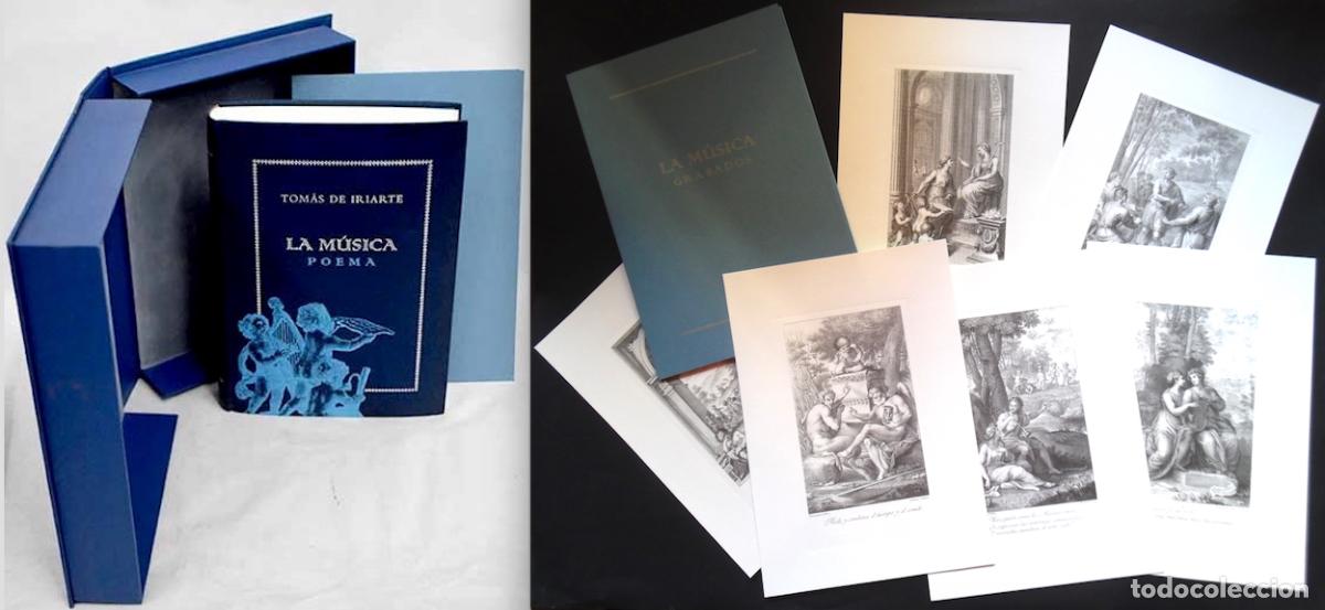 M&uacute;sica de colecci&oacute;n: Tom&aacute;s de Iriarte, La m&uacute;sica. Poema. Edici&oacute;n artesanal conmemorativa. En caja estuche + 6 grabados