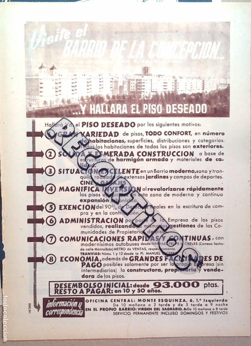 M&uacute;sica de colecci&oacute;n: JOSE BANUS BARRIO DE LA CONCEPCION ANUNCIO PUBLICIDAD