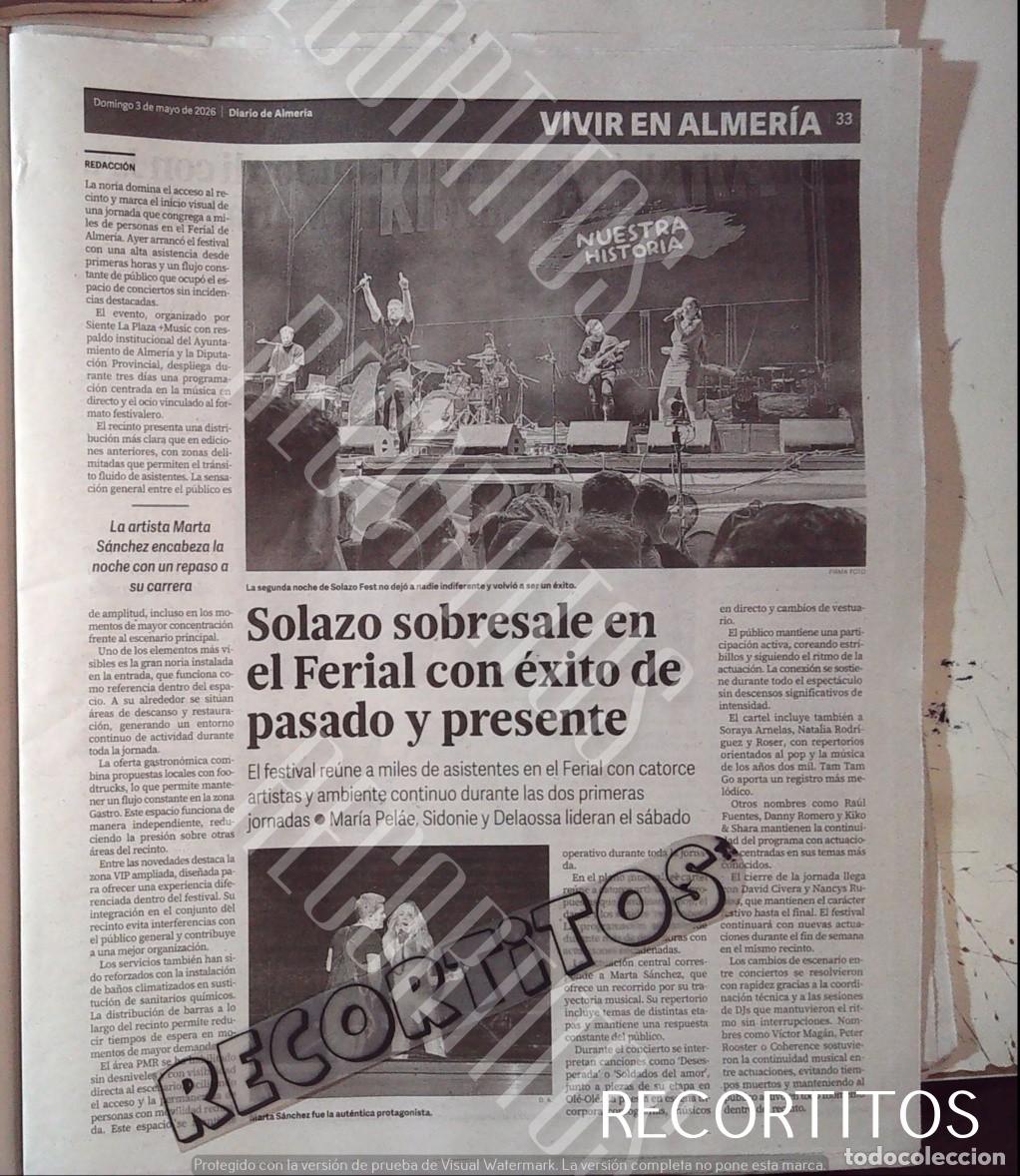 M&uacute;sica de colecci&oacute;n: MARTA SANCHEZ EN EL SOLAZO DE ALMERIA KIKO Y SARA DAVID CIVERA
