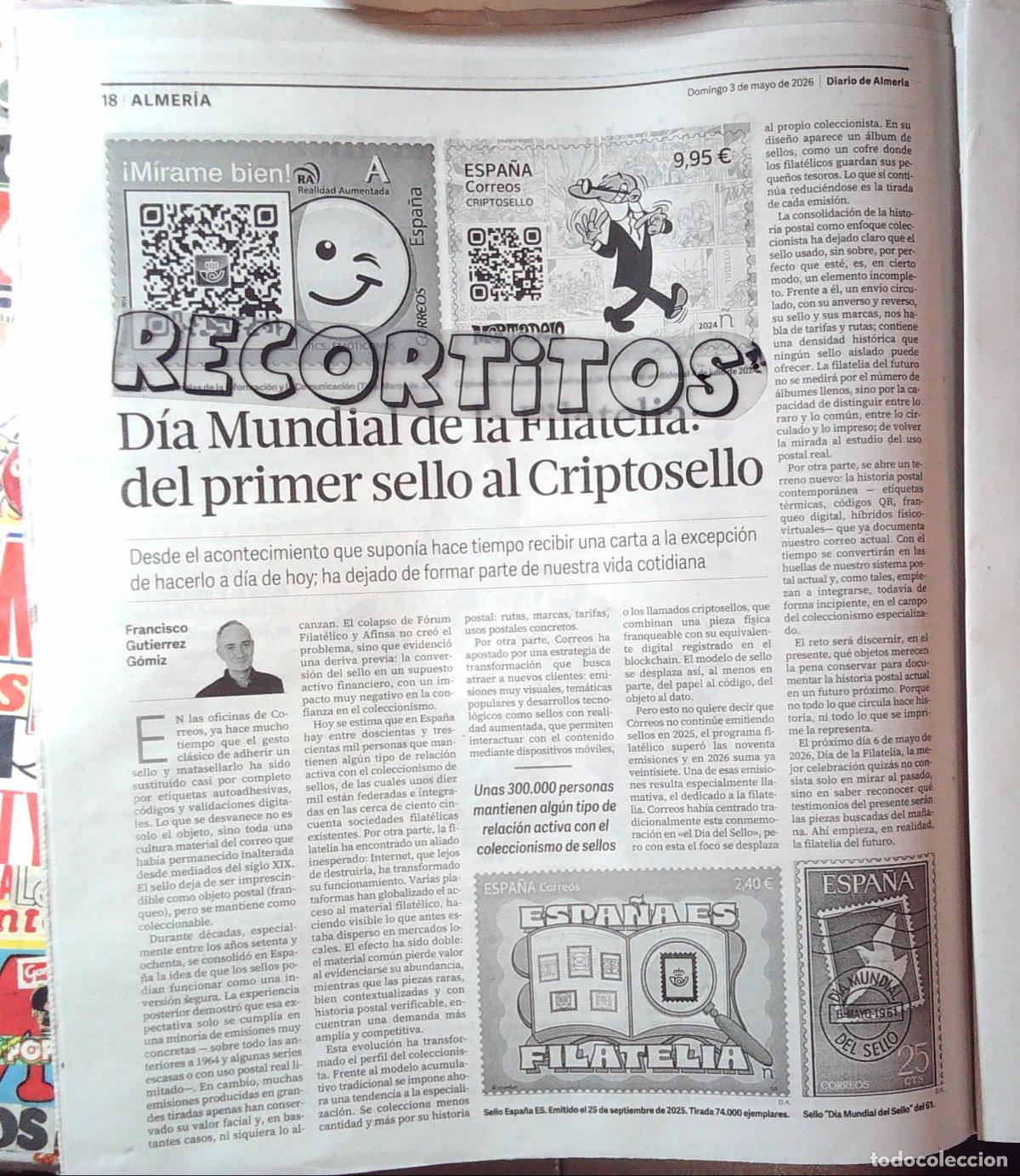 M&uacute;sica de colecci&oacute;n: FILATELIA MORTADELO Y FILEMON IBA&Ntilde;EZ EL SELLO CRIPTOSELLO