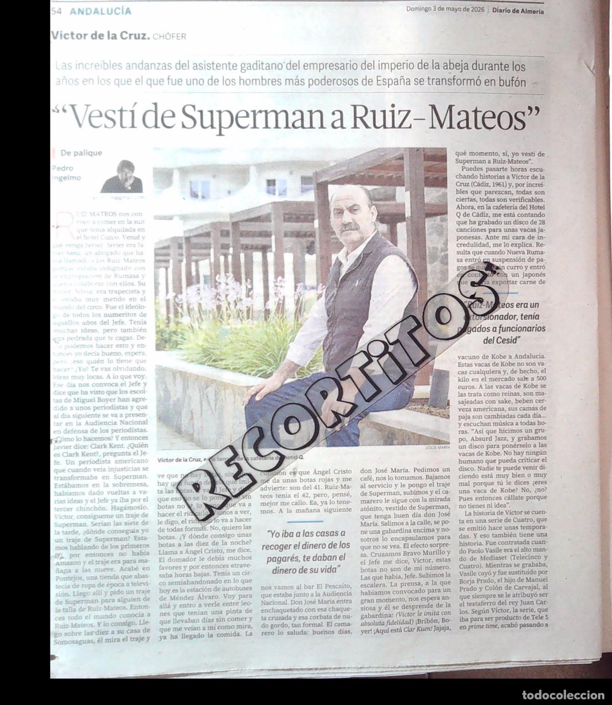 M&uacute;sica de colecci&oacute;n: VICTOR DE LA CRUZ EL CHOFER DE JOSE MARIA RUIZ MATEOS RUMASA SUPERMAN