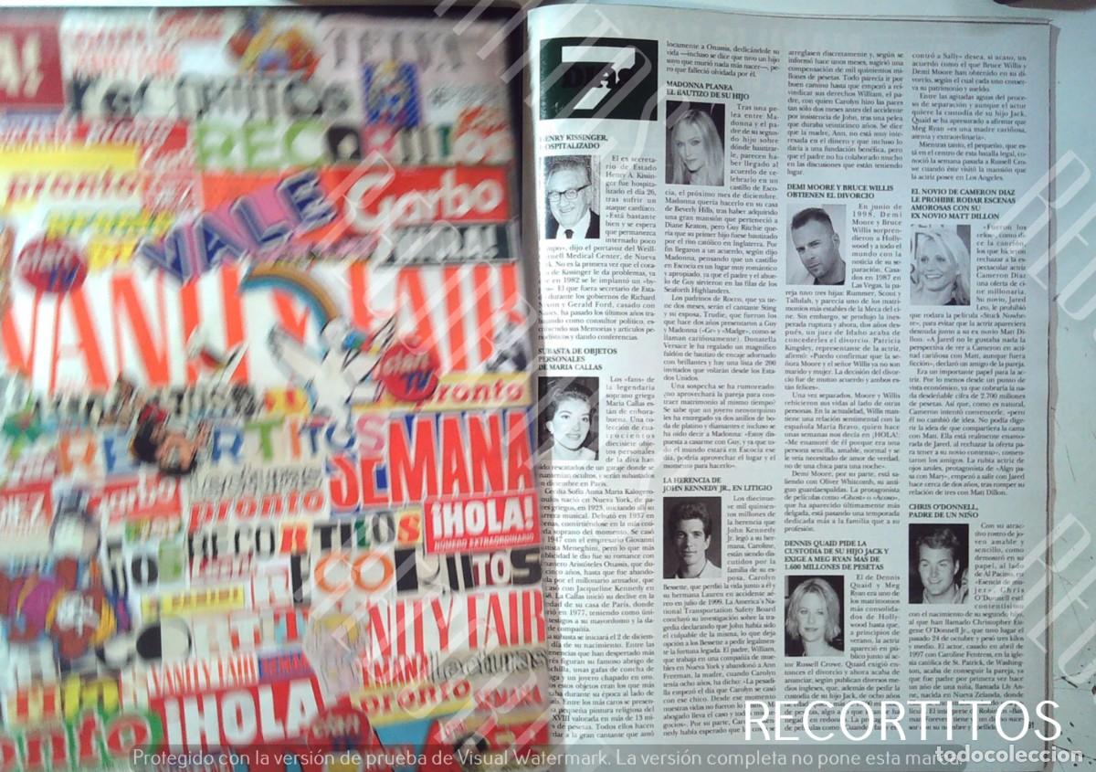 M&uacute;sica de colecci&oacute;n: MADONNA MARIA CALLAS MEG RYAN BRUCE WILLIS JOHN JOHN KENNEDY CHRIS O'DONELL CAMERON DIAZ