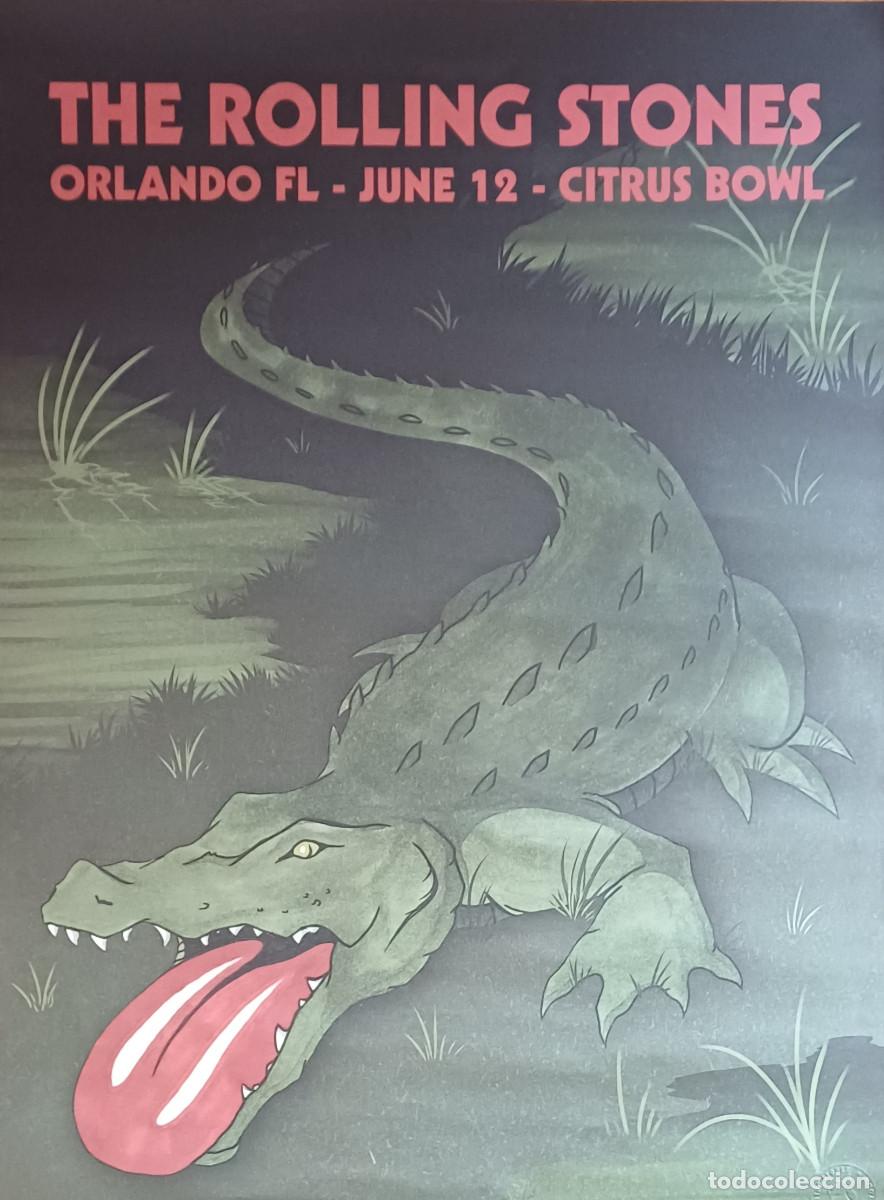 M&uacute;sica de colecci&oacute;n: POSTER ORIGINAL DEL CONCIERTO DE LA BANDA BRIT&Aacute;NICA DE ROCK , THE ROLLING STONES ( A&Ntilde;0 2015 )