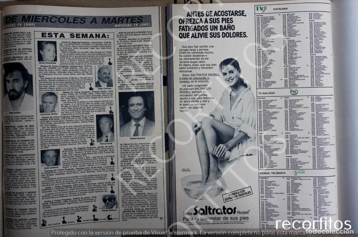 M&uacute;sica de colecci&oacute;n: MANOLO ESCOBAR HENRY FONDA ROBERT REDFORD JACK LEMMON SEAN CONNERY PATXI ANDION ROMY SCHNEIDER 007