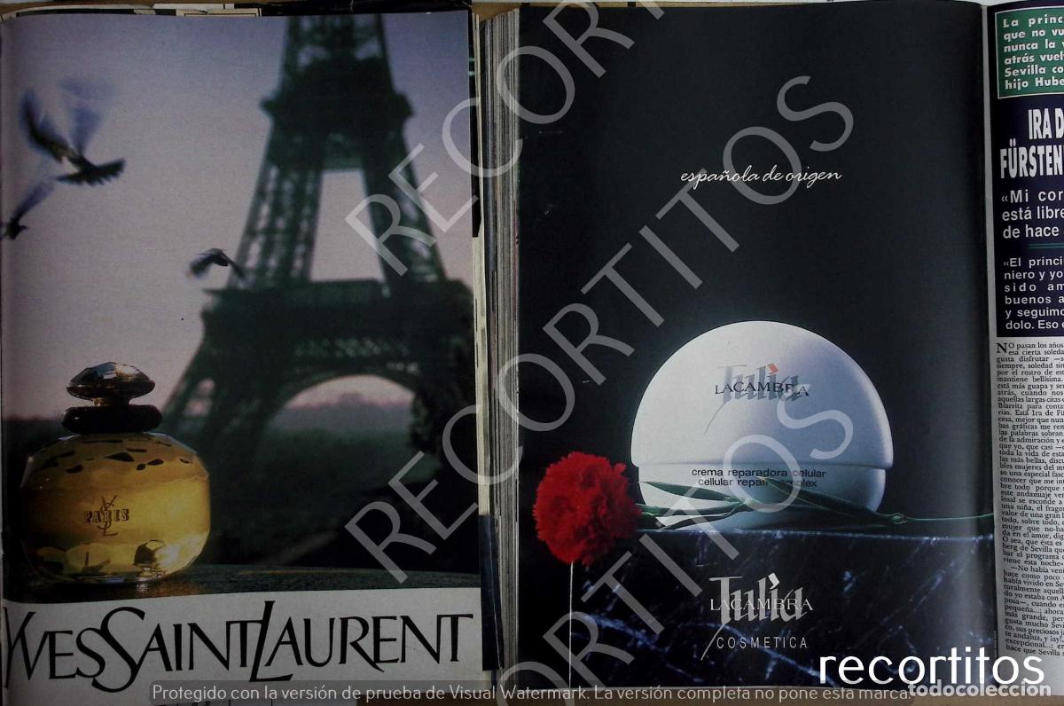 M&uacute;sica de colecci&oacute;n: yves saint laurent paris je t'aime anuncio publicidad LACAMBRA TULIA